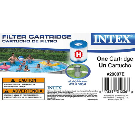 For Intex 29007E Type H Set Filter Cartridge For Above-Ground Swimming Pools 